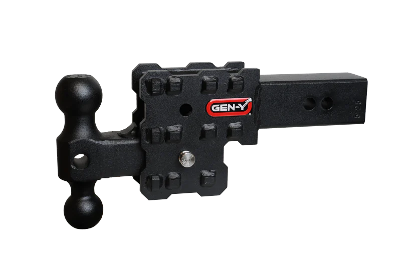 Gen-Y Phantom-X 2in Solid Shank 2.5in Drop 1K TW 10K Hitch w/GH-031 (No Flat Towing)
