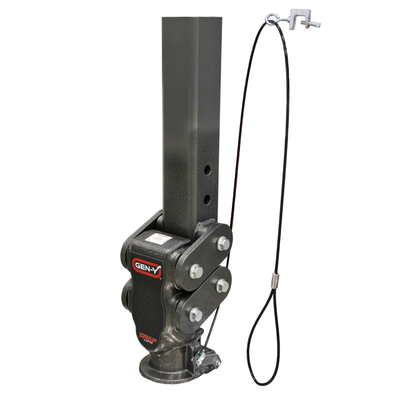 Gen-Y Spartan Torsion-Flex 2.5in Offset 4in SQ Tube Gooseneck 2-5/16in Coupler Standard Height
