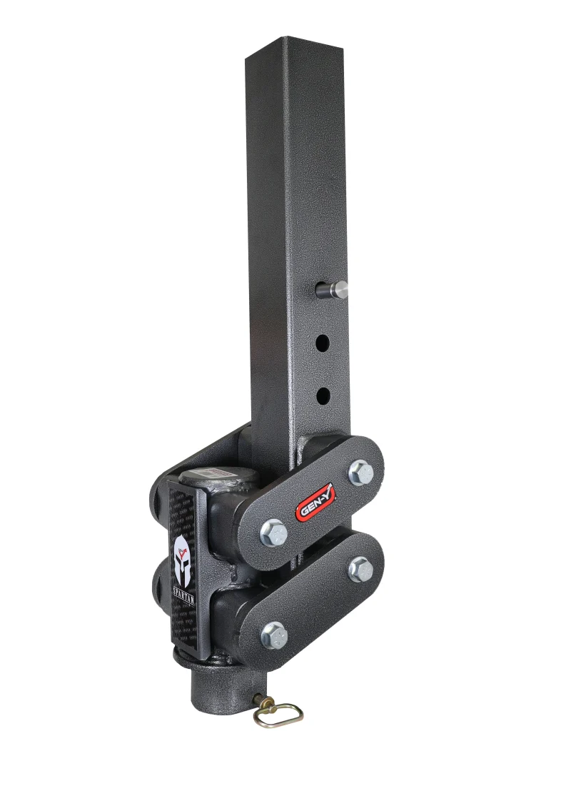 Gen-Y Spartan Torsion-Flex 2.5in Offset 4in SQ Tube Gooseneck 2-5/16in Coupler Standard Height - Image 2