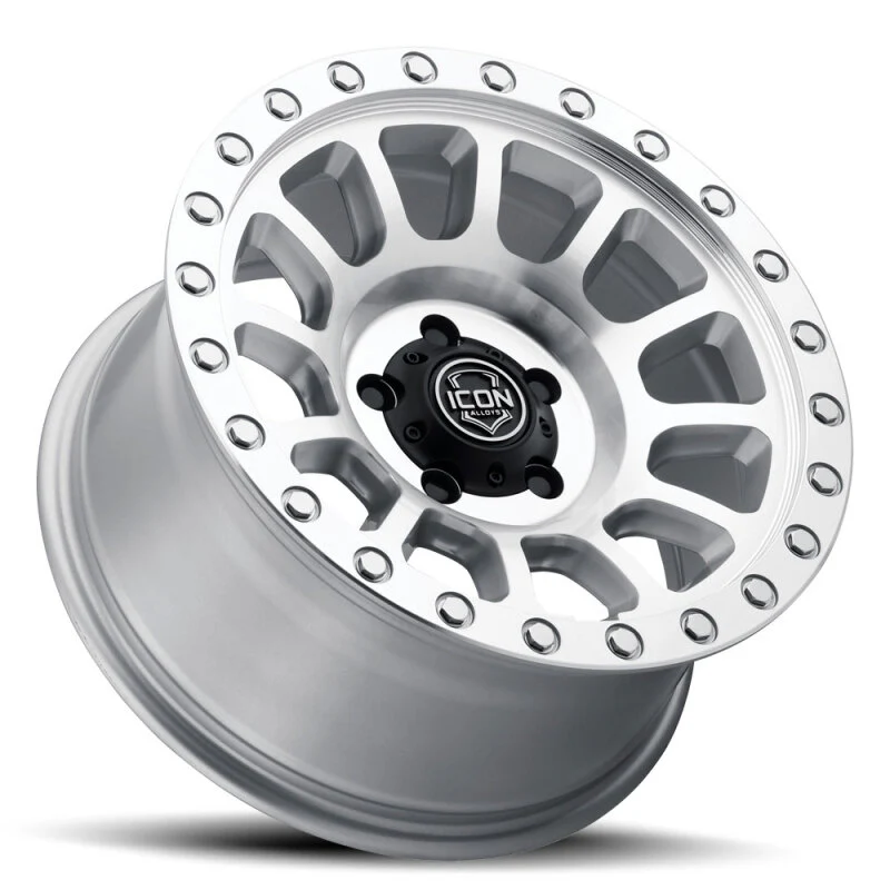 ICON Hulse 18x9 5x5 -12mm Offset 4.5in BS Silver Machined - Image 3
