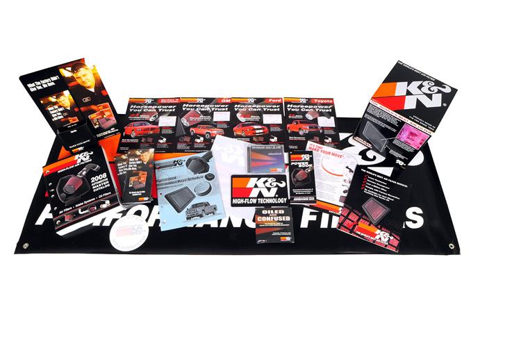 K&N Embossed Metal Sign 9in H x 20in W - Image 3