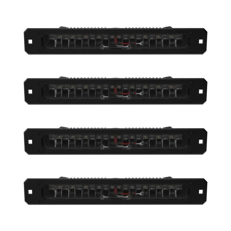 KC HiLiTES Platform One Profile 10in. SideCast Flush Mount Lights (Does Not Include Rack) - Image 2