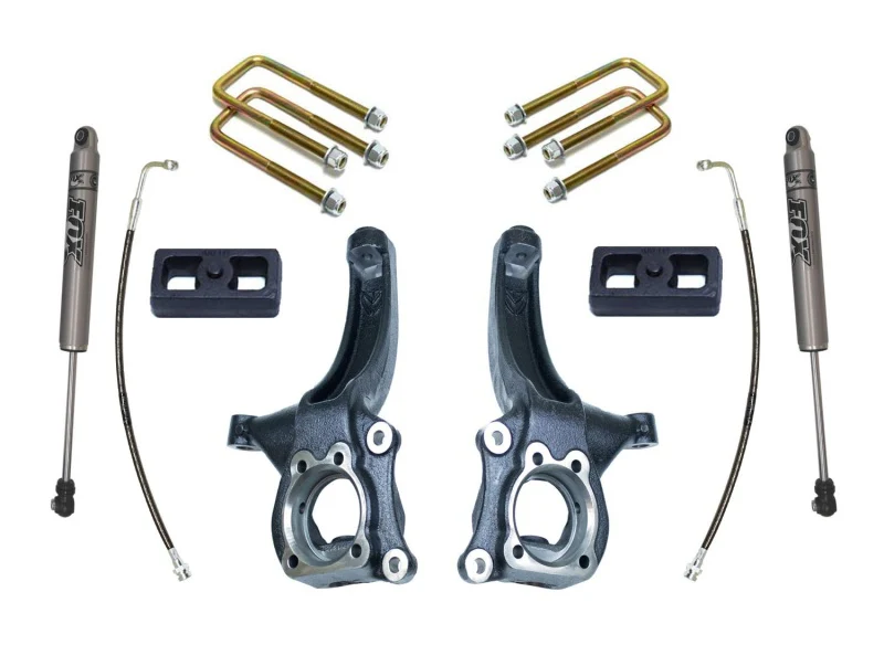MaxTrac 15-18 Chevrolet Colorado 2WD 4in/2in MaxPro Elite Spindle Lift Kit w/FOX Shocks