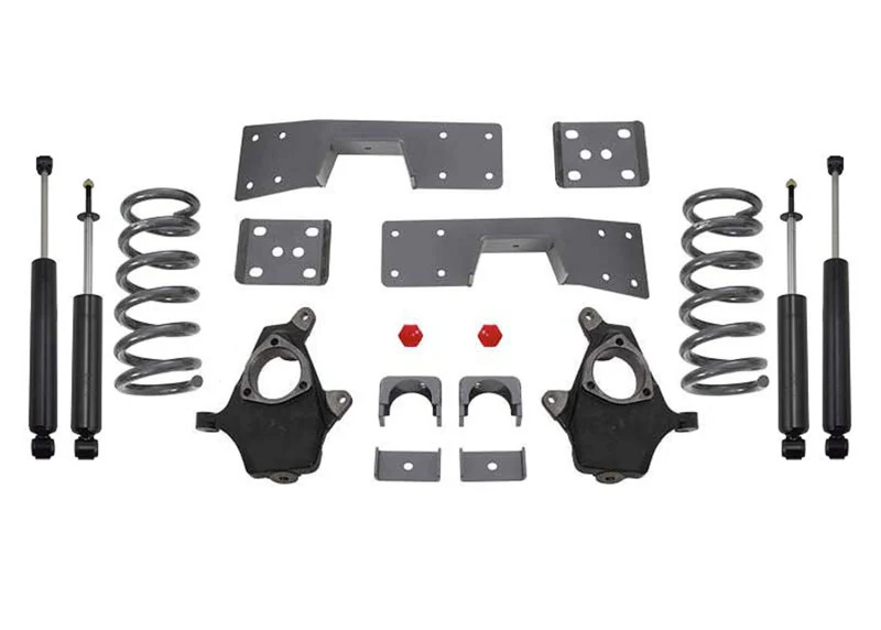 MaxTrac 99-06 GM C1500 2WD V8 4in/6in Lowering Spindle Kit