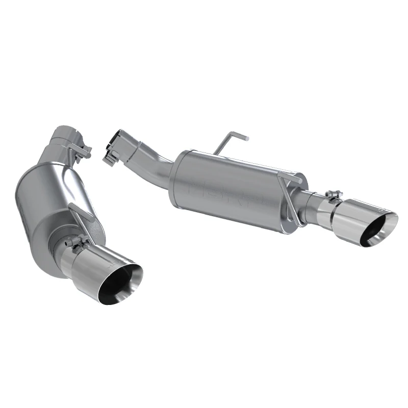 MBRP 05-10 Ford Mustang GT 5.0/Shelby GT500 Dual Mufflers Axle Back Split Rear AL - Image 2