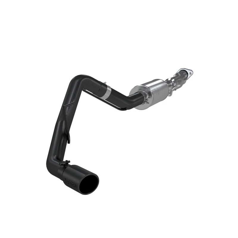 MBRP 11-14 Ford F150 3in Cat Back Single Side Exit Black Coated Exhaust System - Image 2