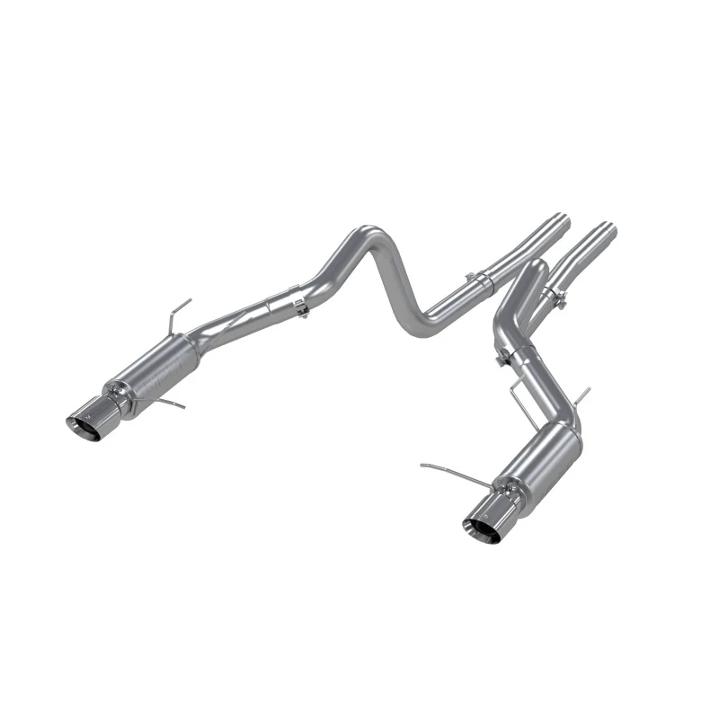 MBRP 11-14 Ford Mustang GT 5.0L Dual Split Rear Race Version T409 3in Cat Back Exhaust System - Image 2