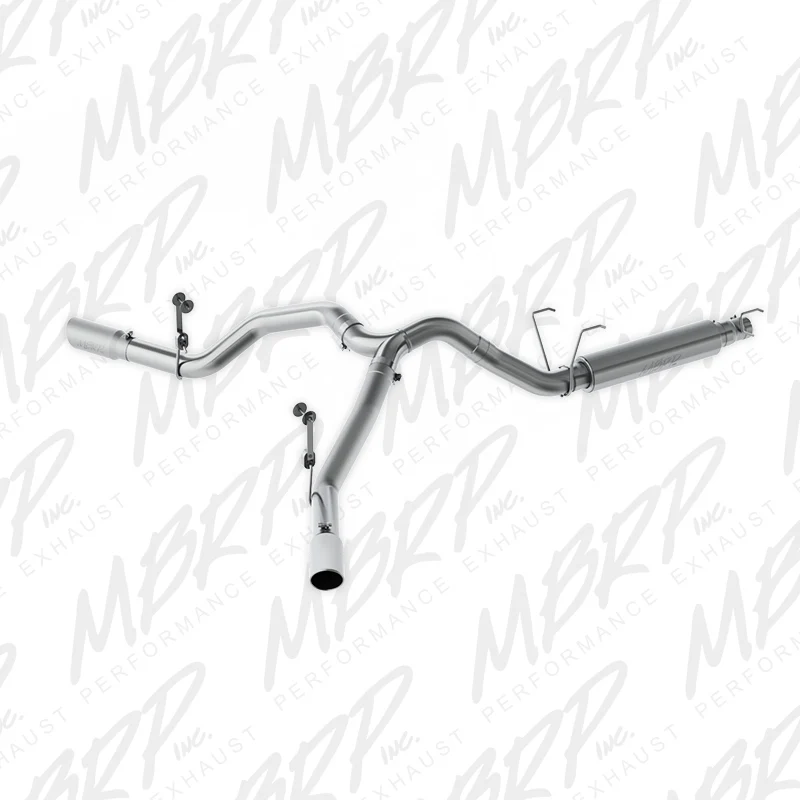 MBRP 14-16 Ram 2500/3500 6.4L 4in AL Single Side Dual Outlet Cat Back Exhaust - Image 2