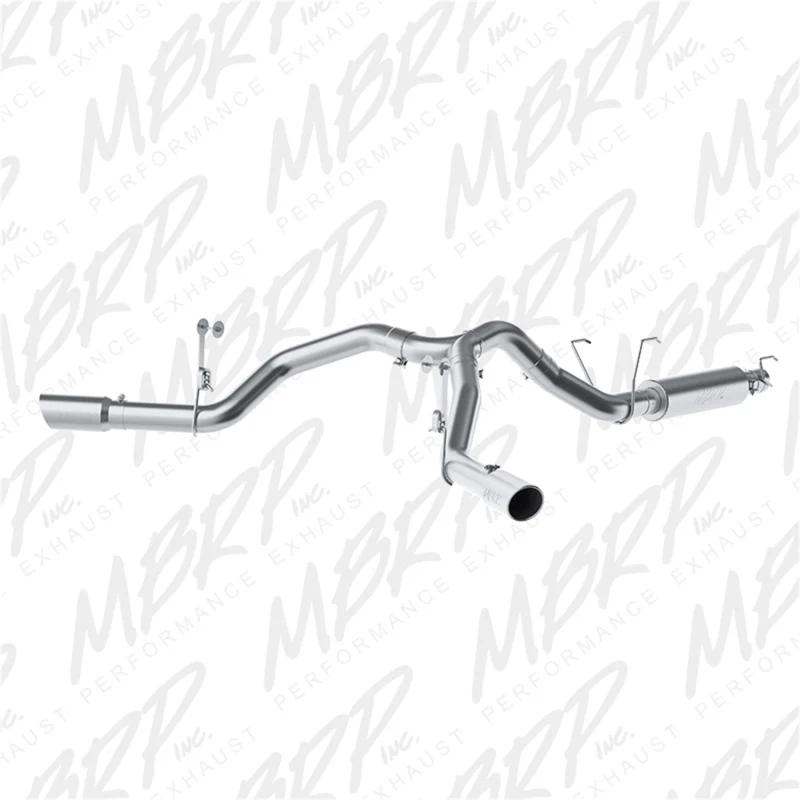 MBRP 14-16 Ram 2500 6.4L 4in 409 SS Dual Side Split Outlet Cat Back Exhaust - Image 2