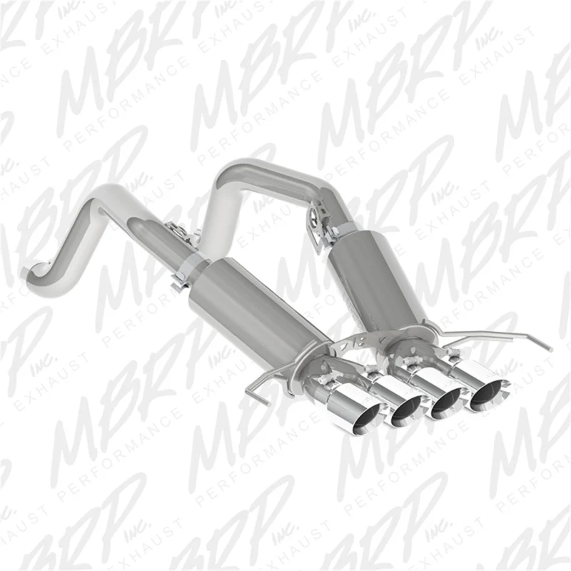 MBRP 14-19 Chevy Corvette V8 6.2L 3in T304 Dual Axle Back w/ 4in Quad Dual Wall Tips - Image 2