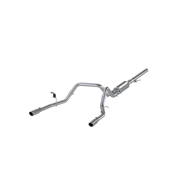 MBRP 14 Chevy/GMC 1500 Silverado/Sierra 4.3L V6/5.3L V8 Dual Split Rear T409 3in Cat Back Exhaust - Image 2