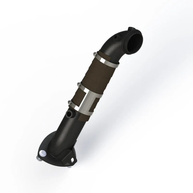 MBRP 15-16 Chevy/GMC 6.6L Duramax 3in Down Pipe (For 3 Bolt Flange Style Connection) - Image 2