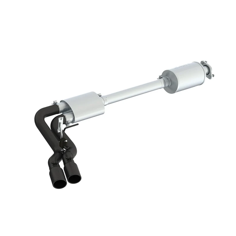 MBRP 15-20 Ford F150 Pre-Axle 4in OD Tips Dual Outlet 3in Black Coated Cat Back Exhaust - Image 2