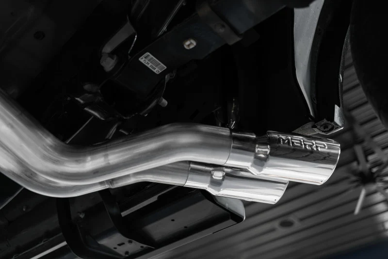 MBRP 15-20 Ford F150 T304 Pre-Axle 4in OD Tips Dual Outlet 3in Cat Back Exhaust - Image 4