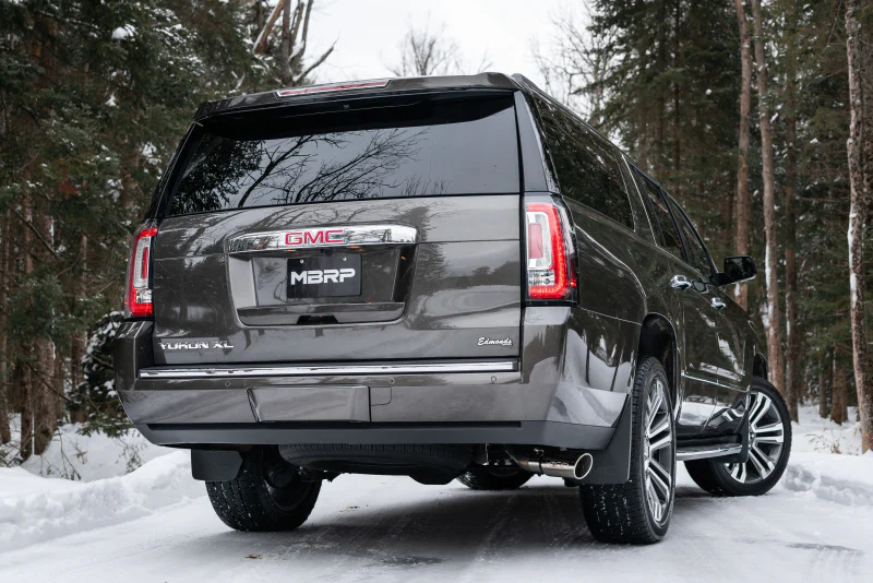 MBRP 15-20 GM Tahoe/Suburban/Yukon/Yukon XL/Escalade T304 Stainless Steel 3in. Cat Back -Single Side - Image 4