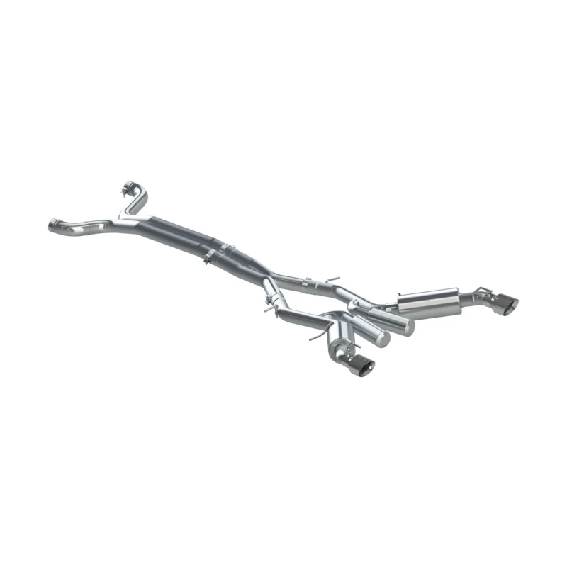 MBRP 16-19 Chevrolet Camaro SS 6 Speed 3in Dual Cat Back w/ 4.5in OD Tips - 409 (Non NPP Models) - Image 2