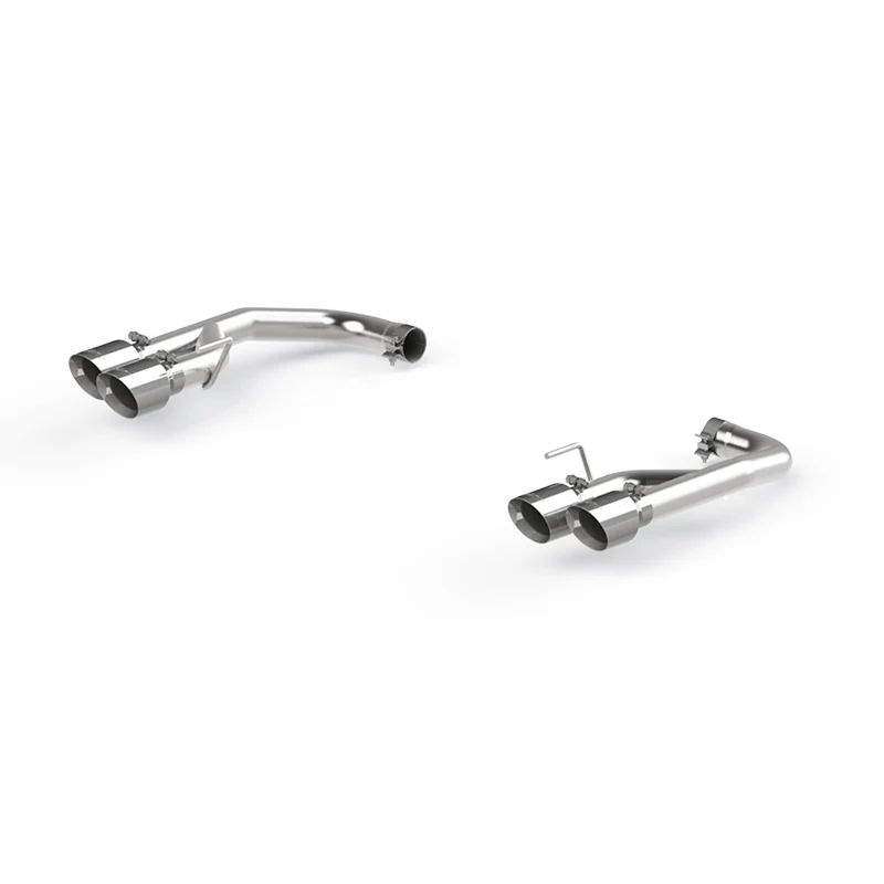 MBRP 18-20 Ford Mustang GT 2.5in T304 Non Active Dual Axle Back Exhaust System - 4in Dual Wall Tips - Image 2