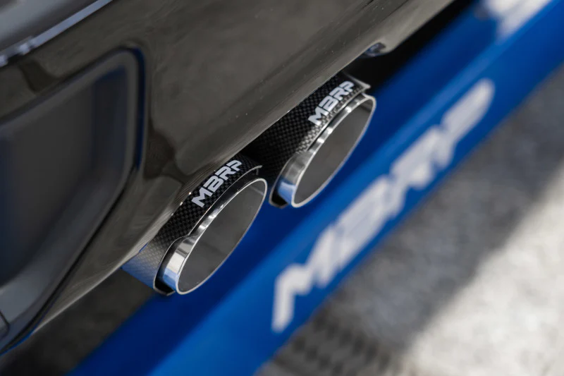 MBRP 19-21 Chevrolet Silverado 1500 5.3L 3in Cat Back w/ 2.5in OD Carbon Fiber Tips - T304 - Image 3