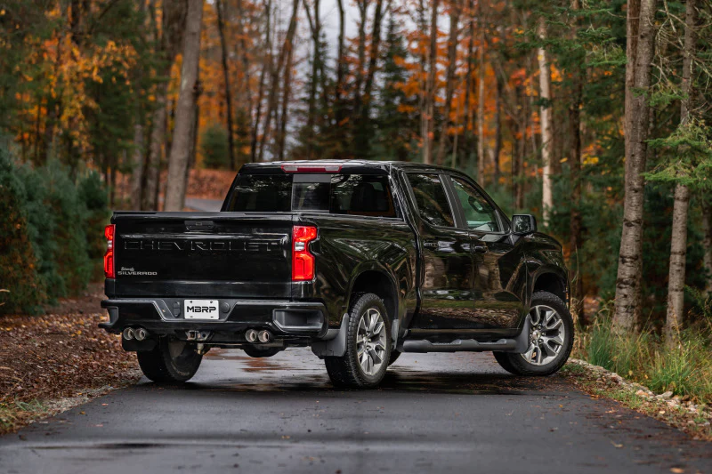 MBRP 19-21 Chevrolet Silverado 1500 5.3L 3in Cat Back w/ 2.5in OD Carbon Fiber Tips - T304 - Image 4
