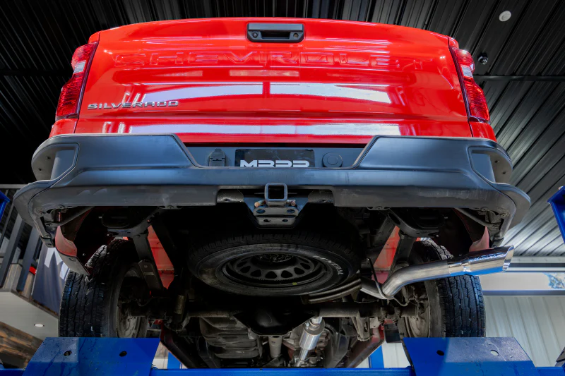 MBRP 19-24 GM 1500 Silverado/Sierra 2.7L Alum. Steel 3 Cat-Back w/ Single Side 4in Single Wall Tip - Image 3