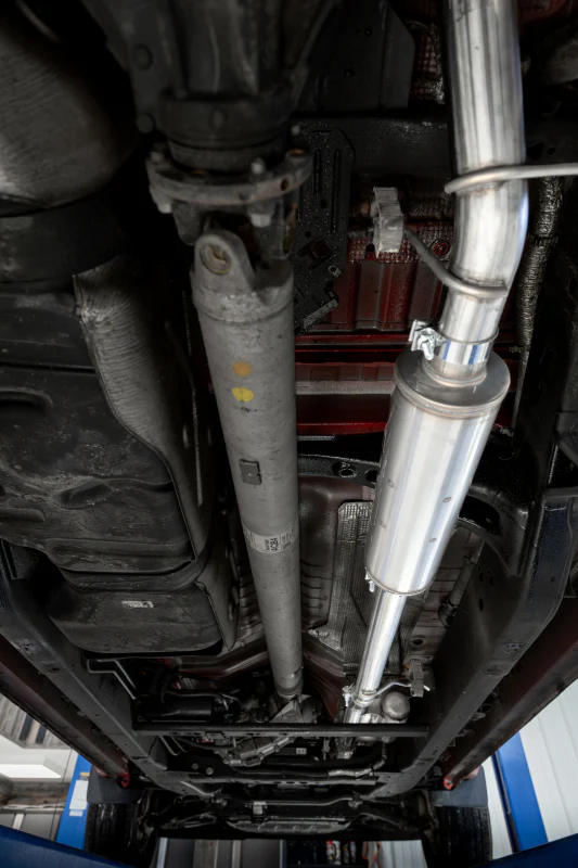 MBRP 19-24 GM 1500 Silverado/Sierra 2.7L Alum. Steel 3 Cat-Back w/ Single Side 4in Single Wall Tip - Image 4