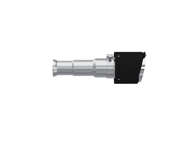 MBRP 19-24 Ram 1500 Classic 5.7L Hemi 5in OD Dual Wall Angle Cut T304 Carbon Fib Exhaust Tips - Pair - Image 2