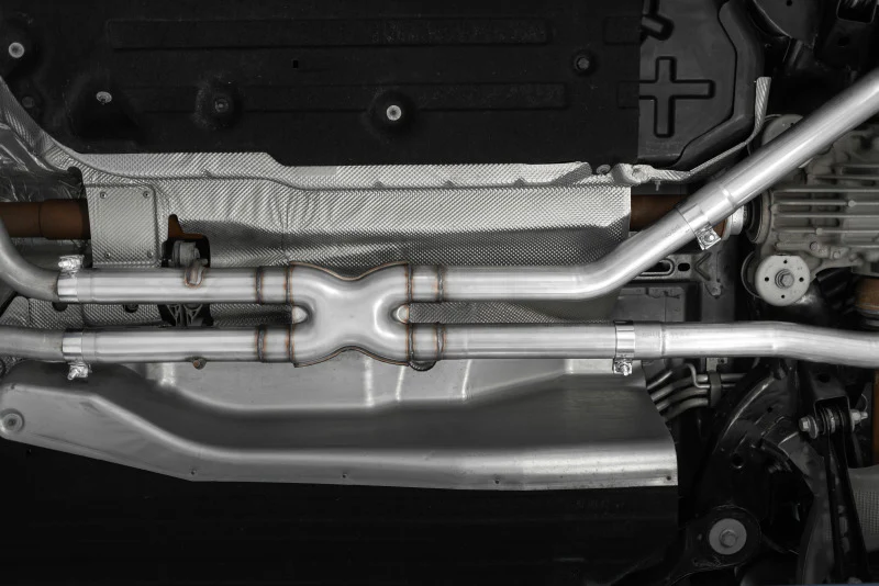 MBRP 20-21 Ford Explorer ST 3.0L Ecoboost SS 2.5in Dual Rear Exit w/ Carbon Fiber Quad Tips - T304 - Image 2