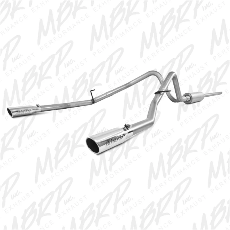 MBRP 2004-2008 Ford F150 4.6/5.4L EC/CC-SB Cat Back Dual Split Rear - Image 2