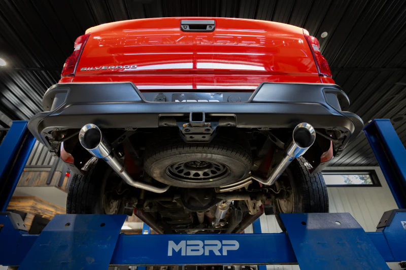 MBRP 2019+ Chevrolet Silverado 1500 / 2019+ GMC Sierra 1500 Alum. 3in Armor Black Cat-Back Exhaust - Image 2
