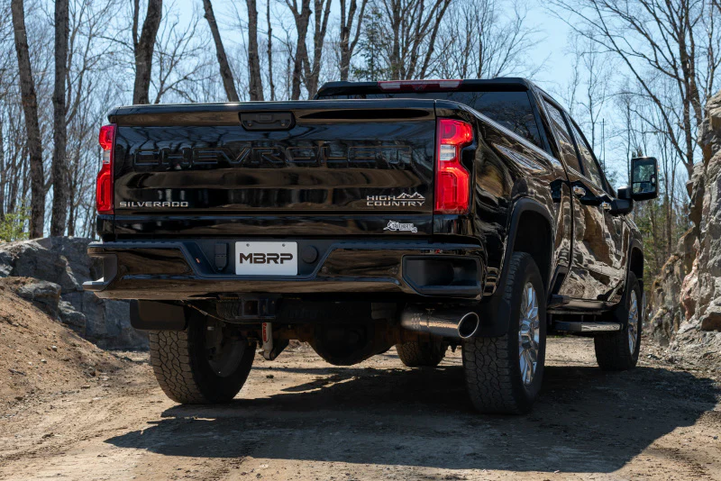 MBRP 2020+ GMC/Chevy 2500/3500 6.6L Duramax 4in Mand Bent Tubing Pro-Ser Cat Back Single Side - 304 - Image 4