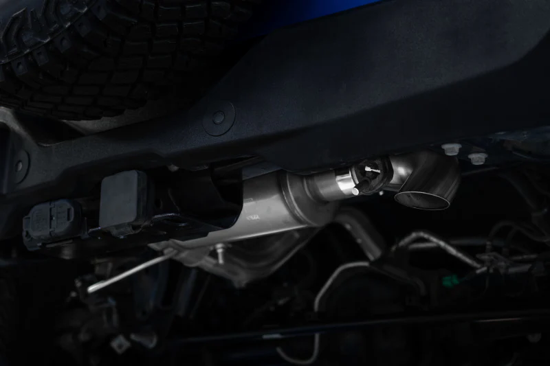 MBRP 2021-2023 Ford Bronco 2.3L/2.7L Stainless Steel 3in Cat-Back, Single High Clearance Rear Exit - Image 4