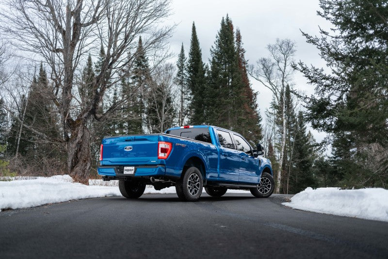 MBRP 2021+ F-150 2.7L/ 3.5L Ecoboost, 5.0L 3in Cat Back 2.5in Dual Split Rear - Black Coated - Image 4