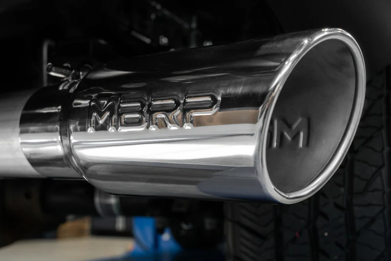 MBRP 2021+ Ford F-150 2.7L/ 3.5L Ecoboost 5.0L Single Side 3in Black Coated Catback Exhaust - Image 3