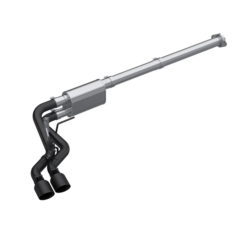 MBRP 2021 Ford F-150 2.7L EcoBoost / 3.5L EcoBoost / 5.0L 3in Cat Back Single Side Exit Black - Image 2