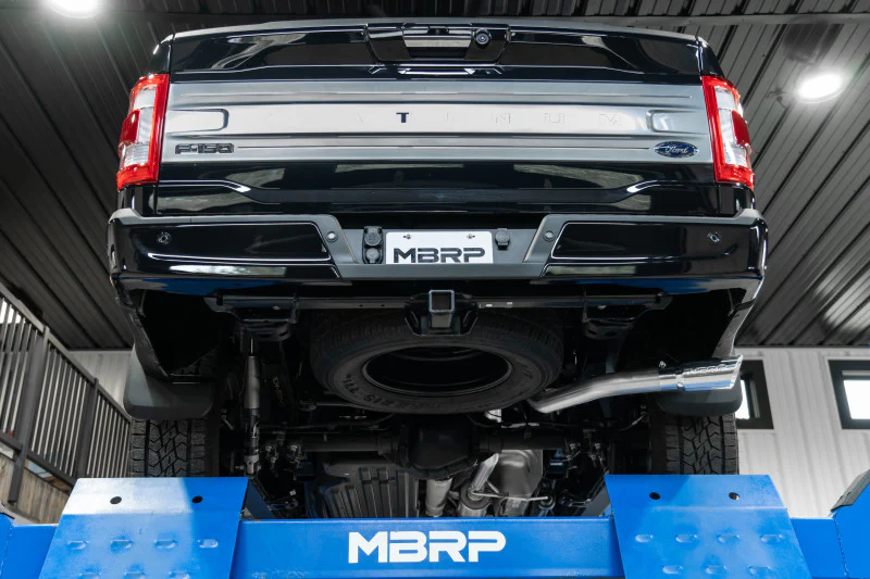 MBRP 2021+ Ford F-150 Powerboost Hybrid 3in Single Side Exit - T304 - Image 3