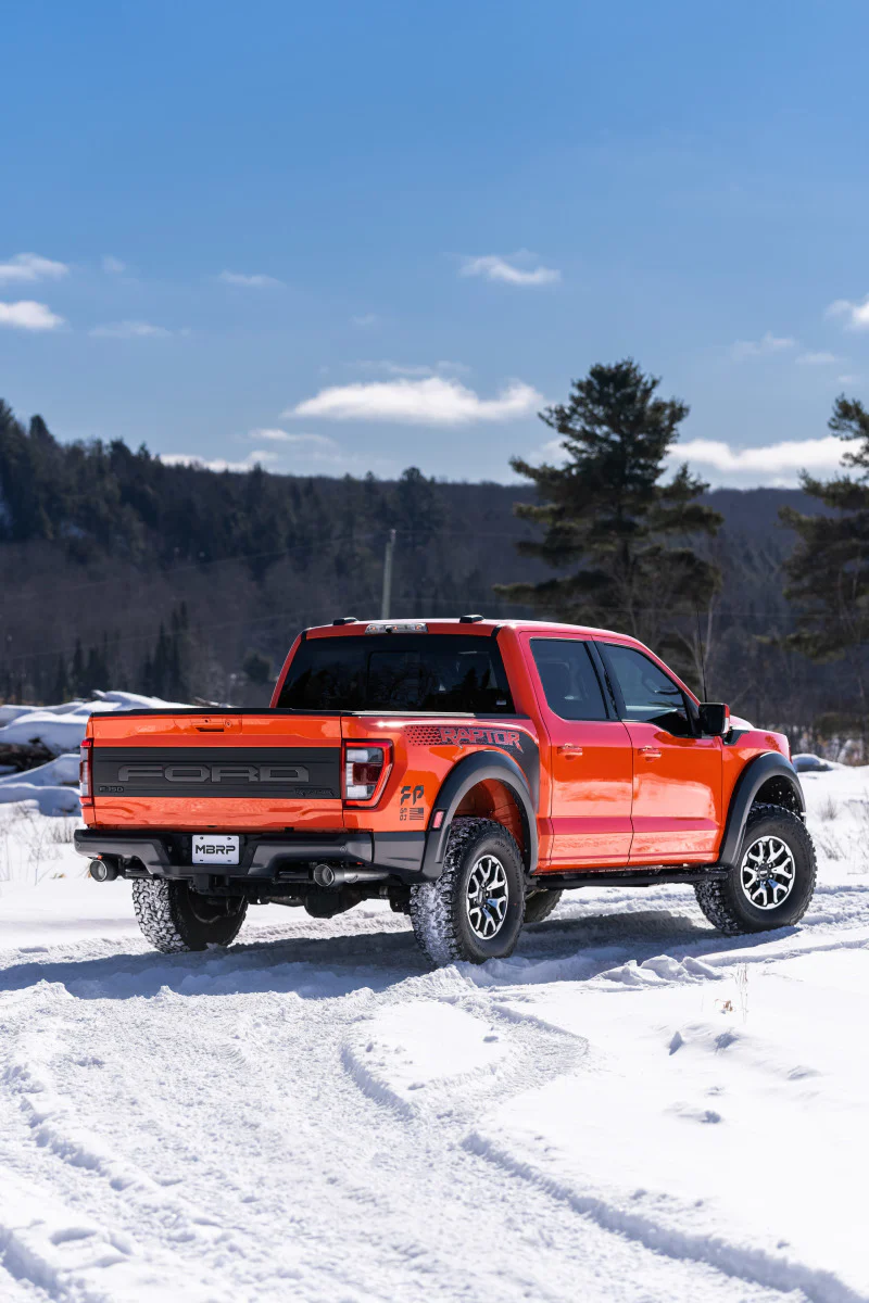 MBRP 2021+ Ford F-150 Raptor Axle-Back Dual Rear Exit T304 Performance Exhaust Sys - Image 4