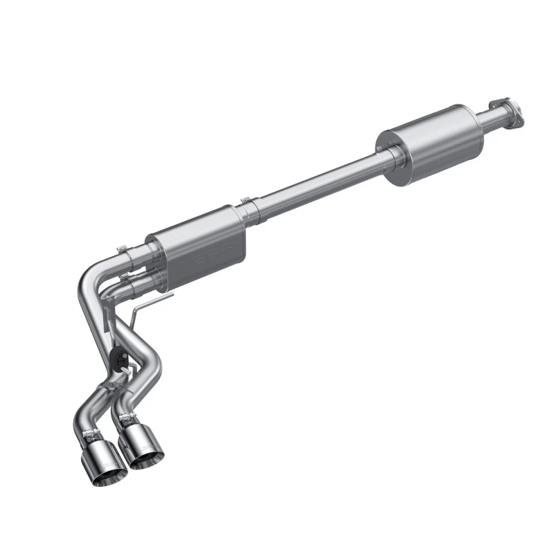 MBRP 2021+ Ford F150 T304 Pre-Axle (Street Profile) 2.5in OD Tips 3in Cat Back Exhaust - Image 2