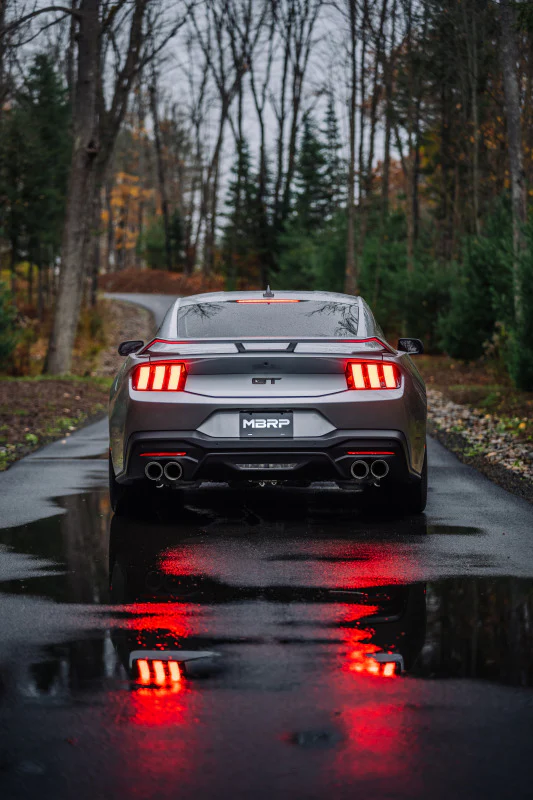 MBRP 2024+ Ford Mustang 5.0L T304 SS 3in Cat-Back Dual Split Exhaust w/ Quad Tips (Valve Delete) - Image 4