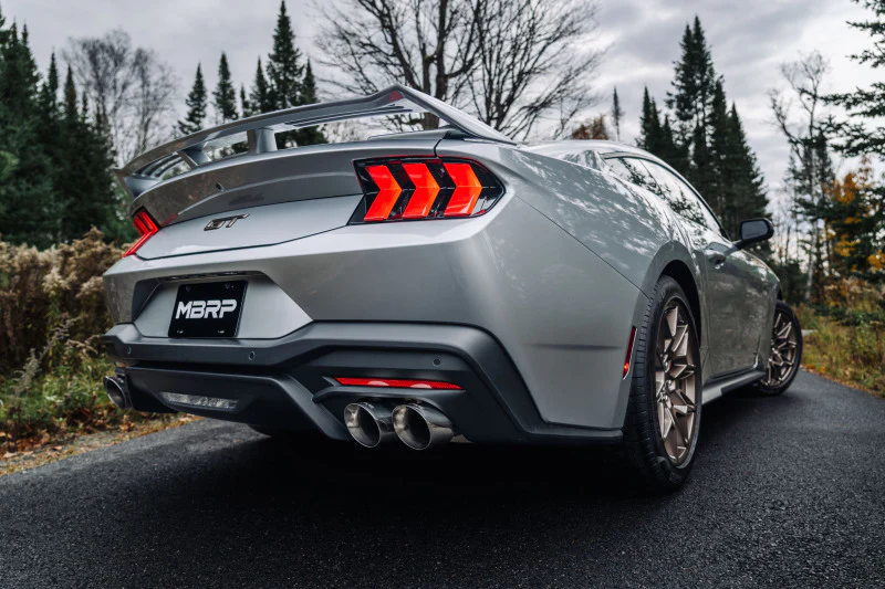 MBRP 2024+ Ford Mustang GT Armor Lite 3in Steet Profile Catback Exhaust  - Stainless Steel Tips - Image 2