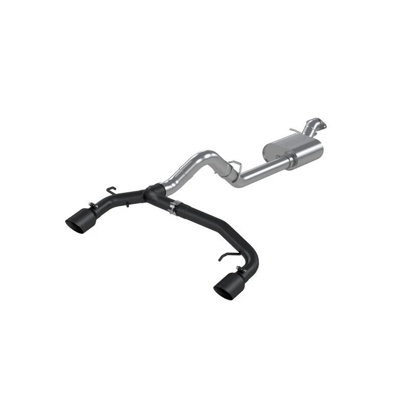 MBRP 21-22 Ford Bronco 2.3/2.7L EcoBoost 2/4-Dr 3in Catback Dual Split Rear Exit BLK AL - Image 2