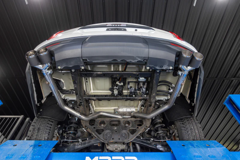 MBRP 21-24 Chevrolet Suburban XL 5.3L 3in T304 SS 2.5in Dual Split Carbon Fiber Cat-back - Image 2