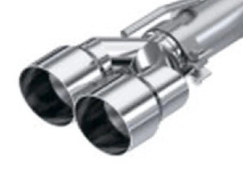 MBRP 3in ID / Dual 4in OD Out Staggered L 9.87in / R 9.37in Single Wall T304 SS Univ Exhaust Tip - Image 4
