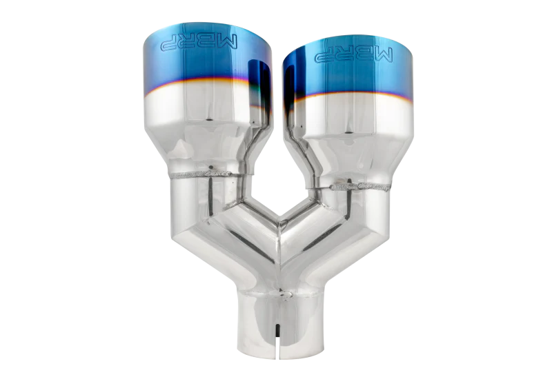 MBRP Burnt End Tip 2.5 ID Dual 4 OD Out 9.5 length Single wall 304 Stainless Steel Driver Side - Image 4