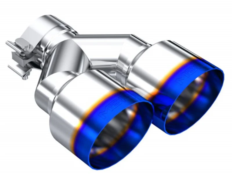 MBRP Burnt End Tip 2.5 ID Dual 4 OD Out 9.5 length Single wall 304 Stainless Steel Driver Side - Image 5
