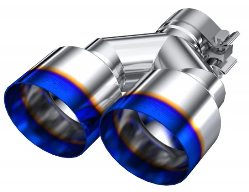 MBRP Burnt End Tip 2.5 ID Dual 4 OD Out 9.55 length Single wall 304 Stainless Steel Pass Side - Image 5