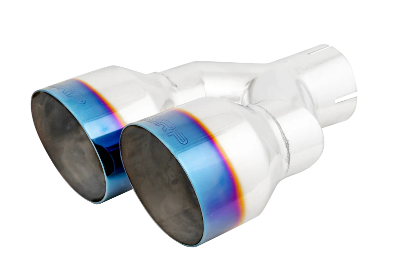 MBRP Burnt End Tip 2.5 ID Dual 4 OD Out 9.55 length Single wall 304 Stainless Steel Pass Side - Image 6