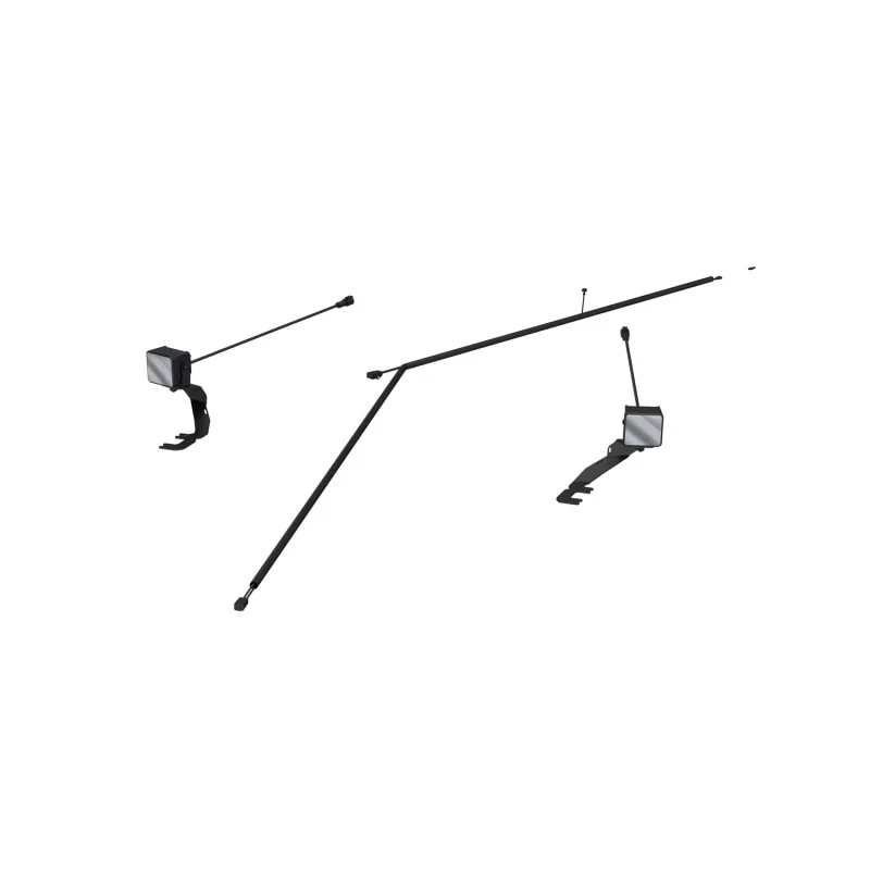 MBRP Ditch Light Kit Amber Flood Beam Ford Ranger Raptor 24-26 Upfitter Switch Models Only