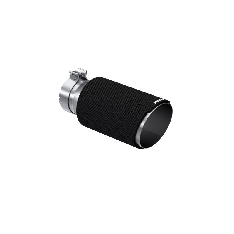 MBRP Universal Carbon Fiber Tip 6in OD/4in Inlet/12in L - Angle Cut Tip