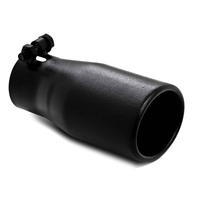 MBRP Universal Tip 2.5 O.D. Oval End 3.75 Inlet 10in length - Black Finish - Image 2