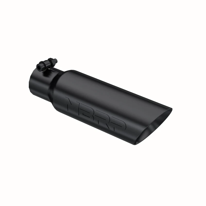 MBRP Universal Tip 3.5 O.D. Dual Wall Angled 2.5 inlet 12 length - Black Finish - Image 2